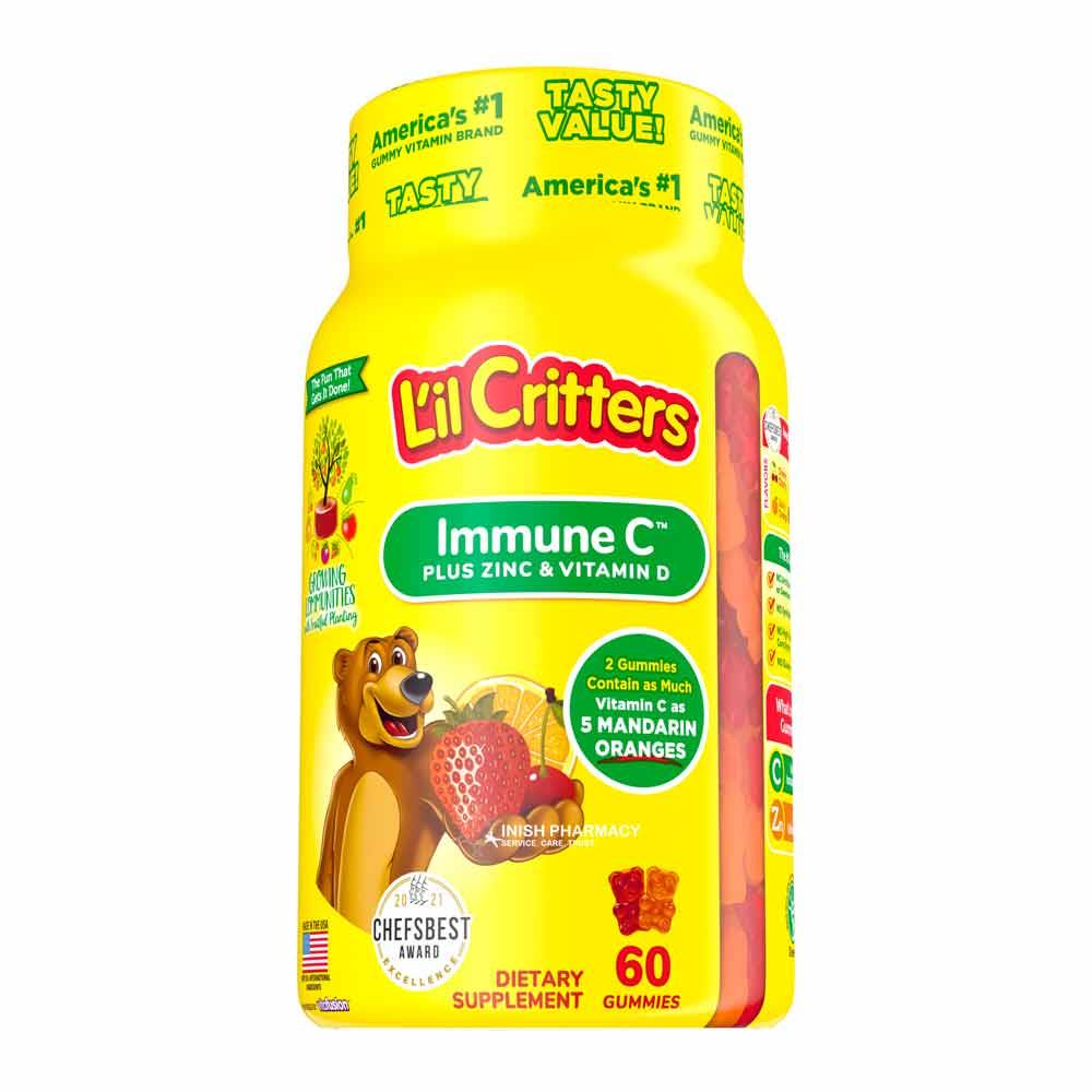 L'il Critters Immune C Plus Zinc Gummy Bears 60 Pack