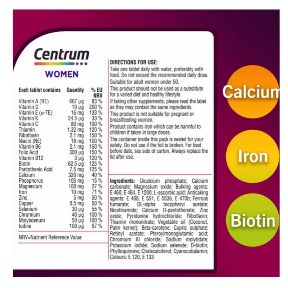 Centrum Women Multivitamins 30 Pack