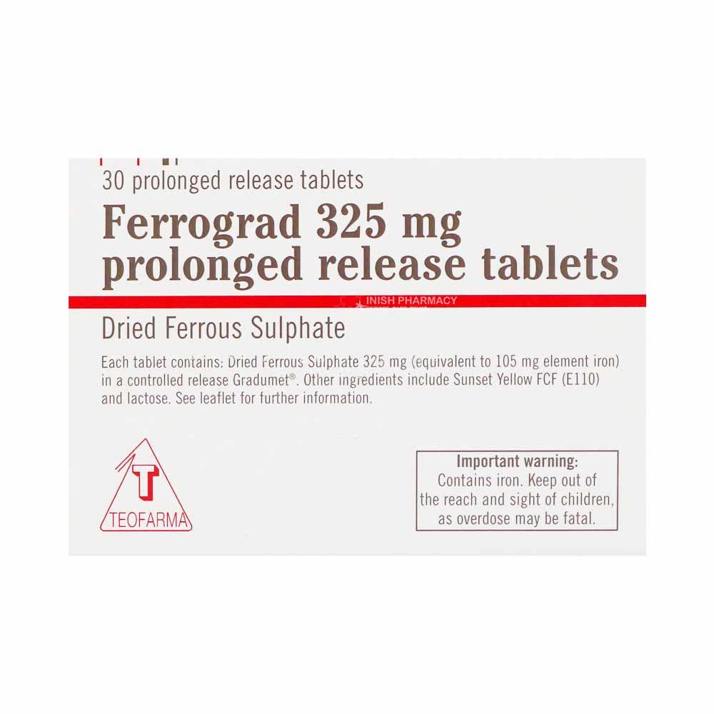 Ferrograd 325mg Prolonged Release Tablets 30 Pack