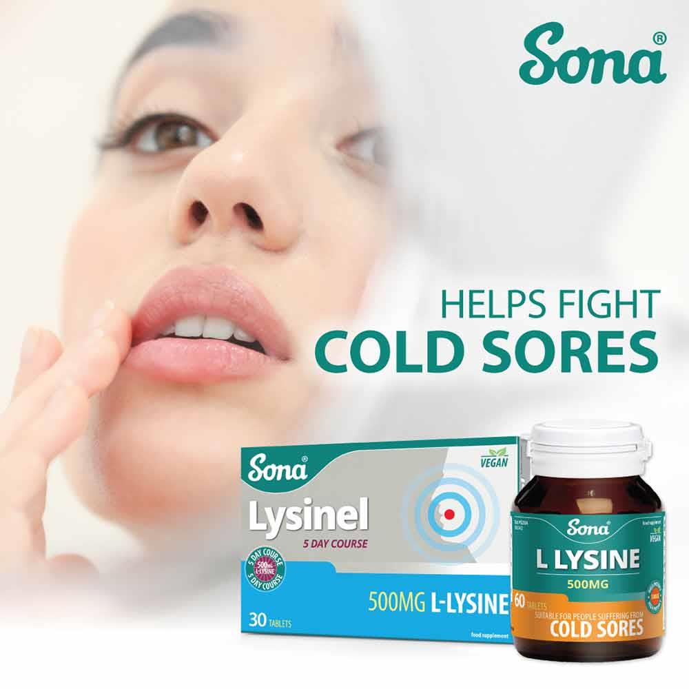 Sona L-Lysine 500mg 60 Tablets