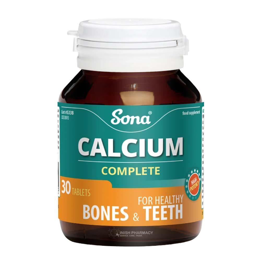 Sona Calcium Complete 30 Tablets – calcium for strong bones and healthy teeth