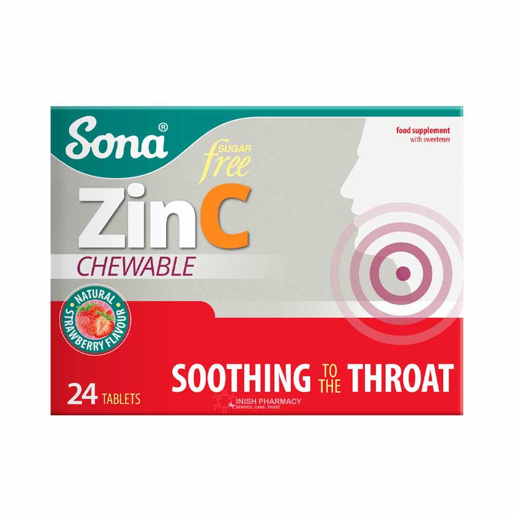 Sona Chewable Zinc With Vitamin C 24 Tablets – to support vitamin c & zinc