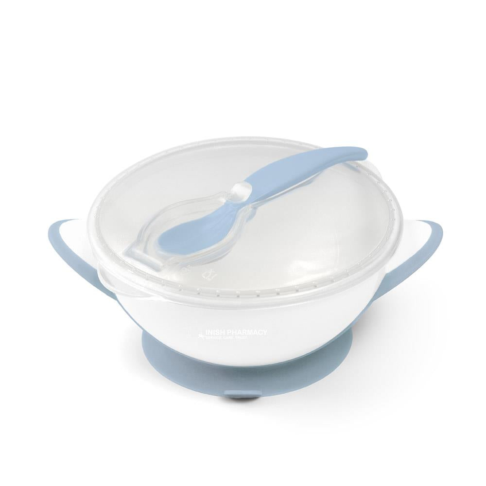 Babyono Suction Bowl with a Spoon Blue