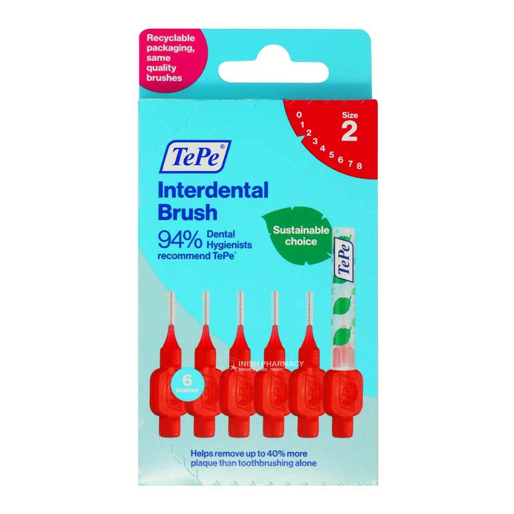 TePe Red Interdental Brush 0.5mm 6 Pieces