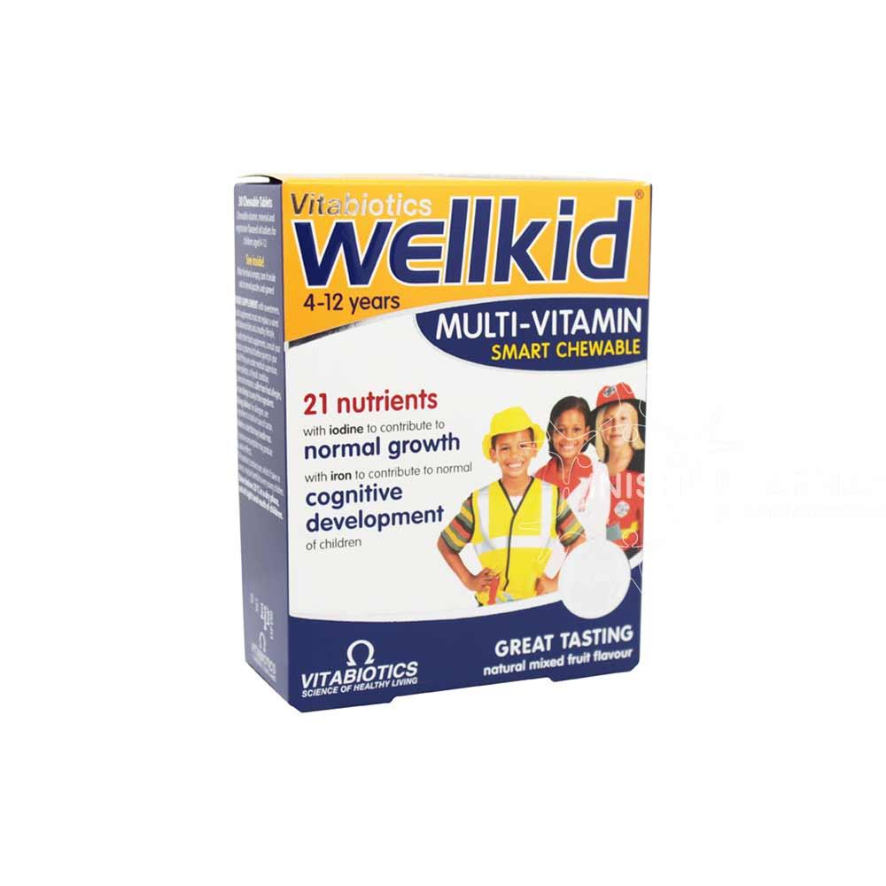 Vitabiotics Wellkid Multivitamin Smart Chewable Tablets 30 Pack