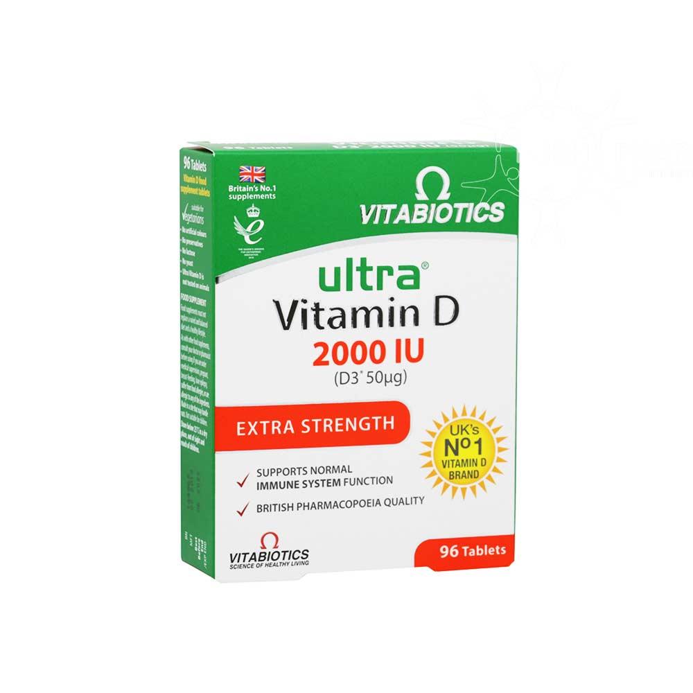 Vitabiotics Ultra Vitamin D3 2000iu Extra Strength 96 Pack