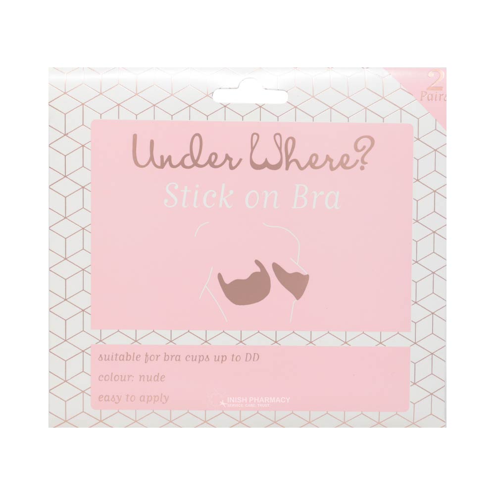 Under Where? Stick on Bra Nude 2 Pairs
