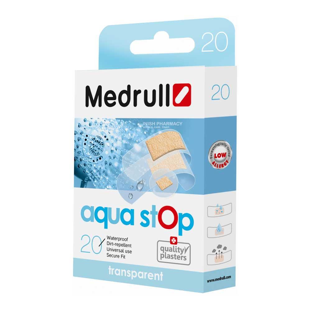 Medrull Aqua Stop Waterproof Assorted Plasters 20 Pack