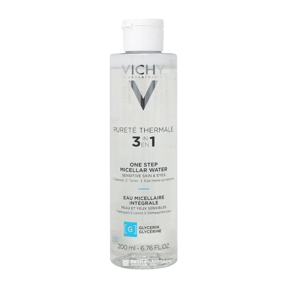 Vichy Purete Thermale 3 In 1 One Step Micellar Water 200ml – gently cleanses and removes makeup