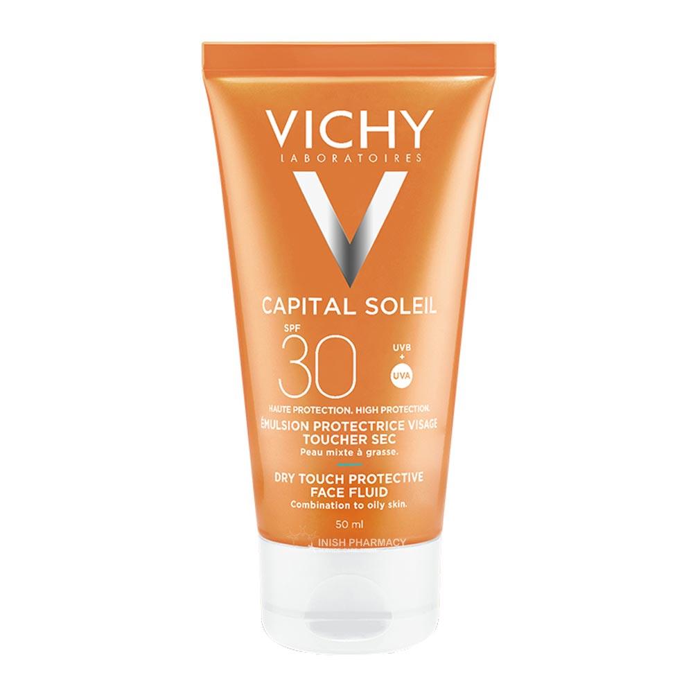 Vichy Capital Soleil Dry Touch Mattifying Face Fluid SPF30 50ml – moisturises skin with SPF protection