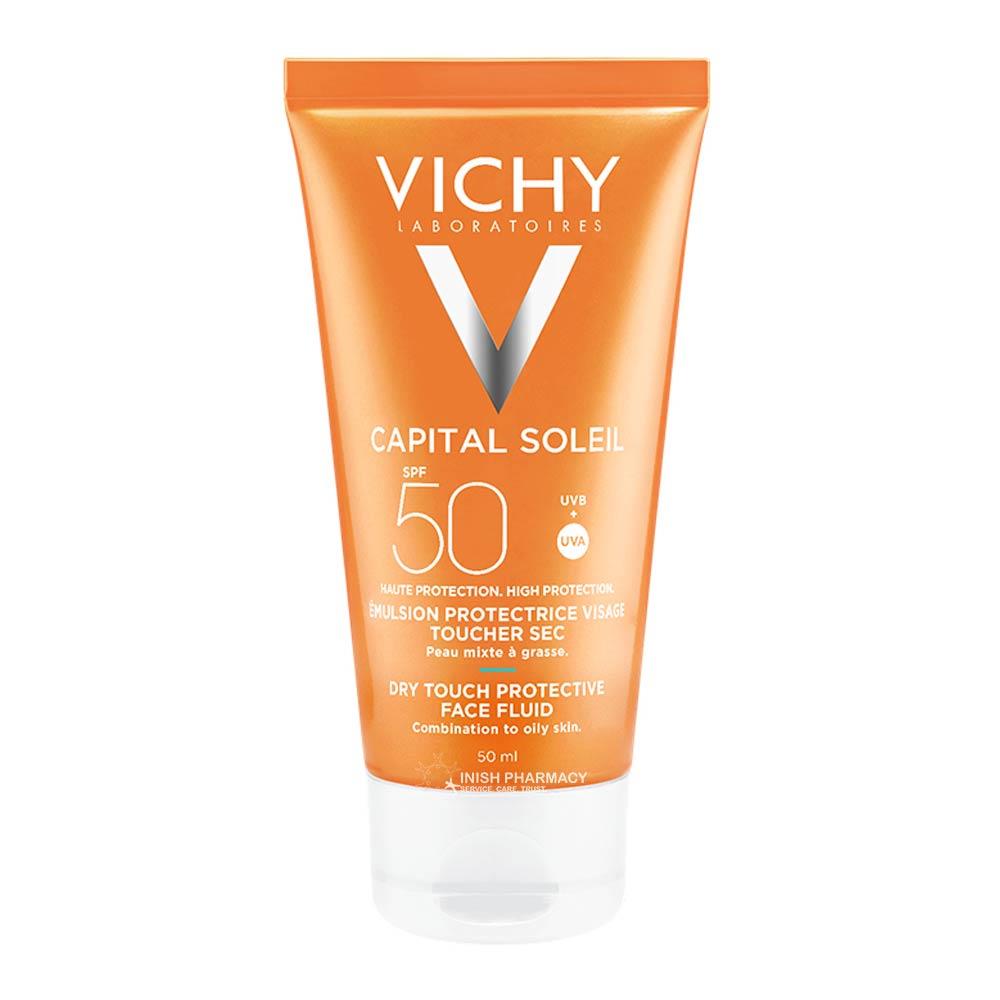 Vichy Capital Soleil Dry Touch Face Fluid SPF50 50ml – moisturises skin with SPF protection