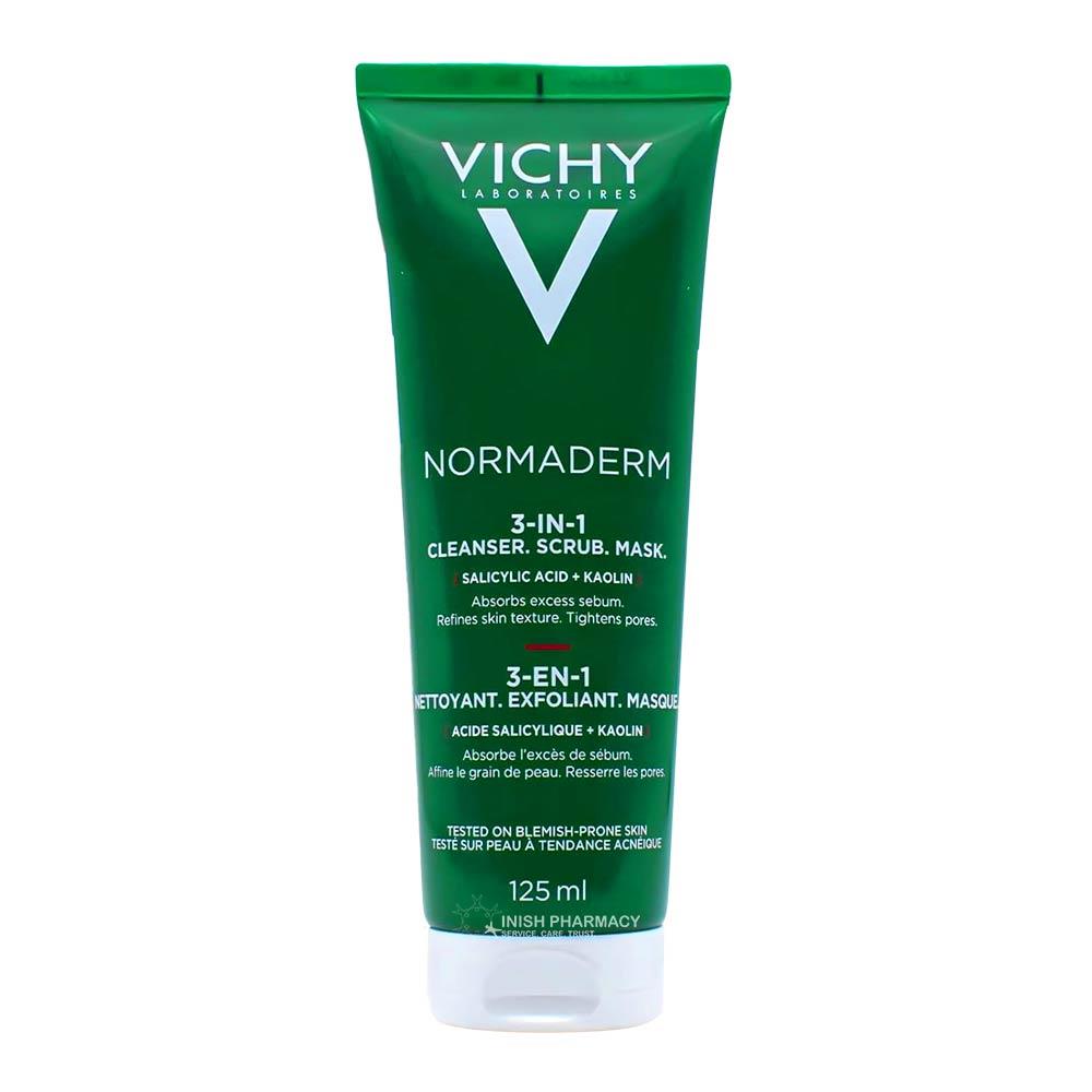 Vichy Normaderm 3 in1 Cleanser 125ml – gently cleanses and refreshes skin