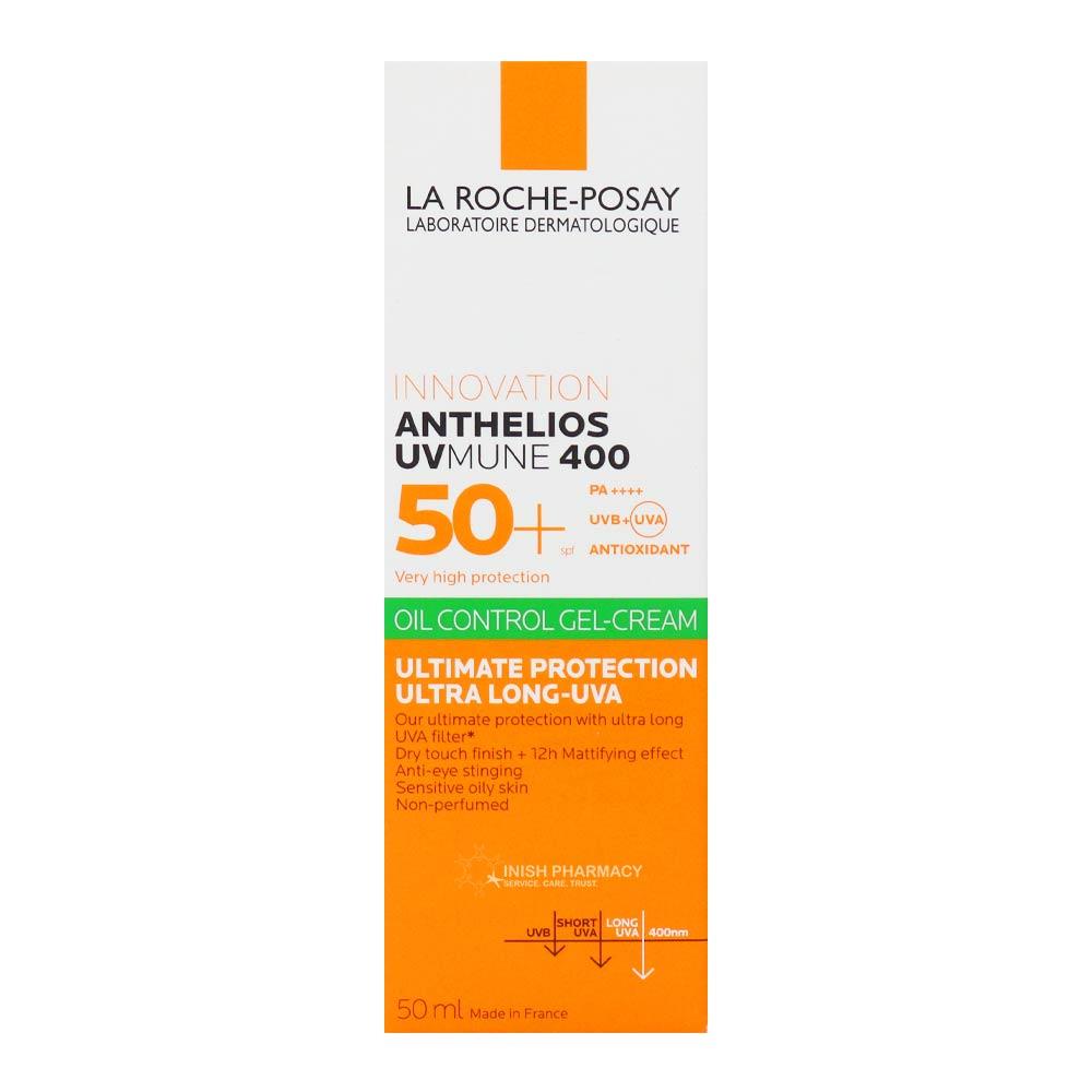 La Roche Posay Anthelios Anti Shine Gel-Cream For Oily or Blemish Prone Skin SPF50+ 50ml from Lrp
