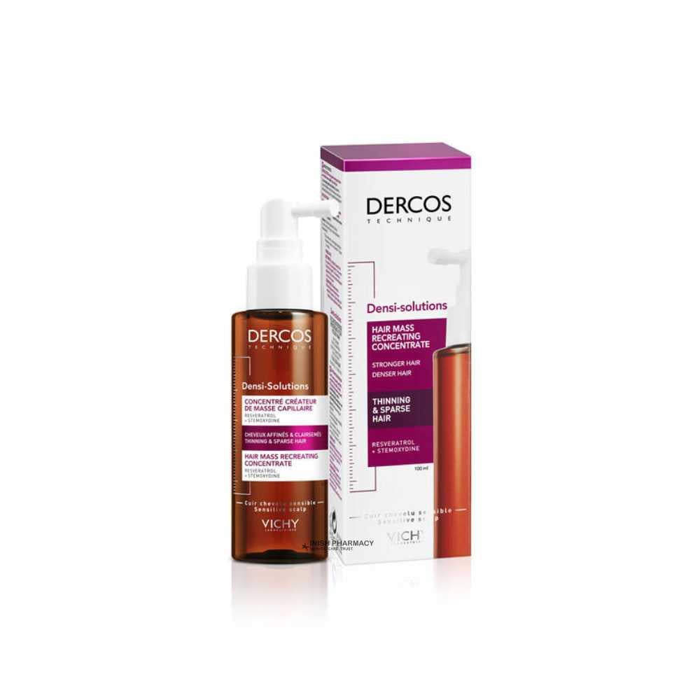 Vichy Dercos Densi Solutions Hair Mass Recreating Concentrate For Thinning and Sparse Hair 100ml – dermatologist-developed