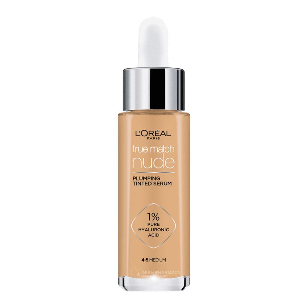 L'Oreal True Match Nude Plumping Tinted Serum 4-5 Medium by L'Oréal