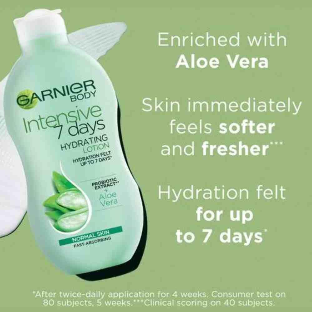 Garnier Body Intensive 7 Days Hydrating Lotion Normal Skin Aloe Vera 400ml