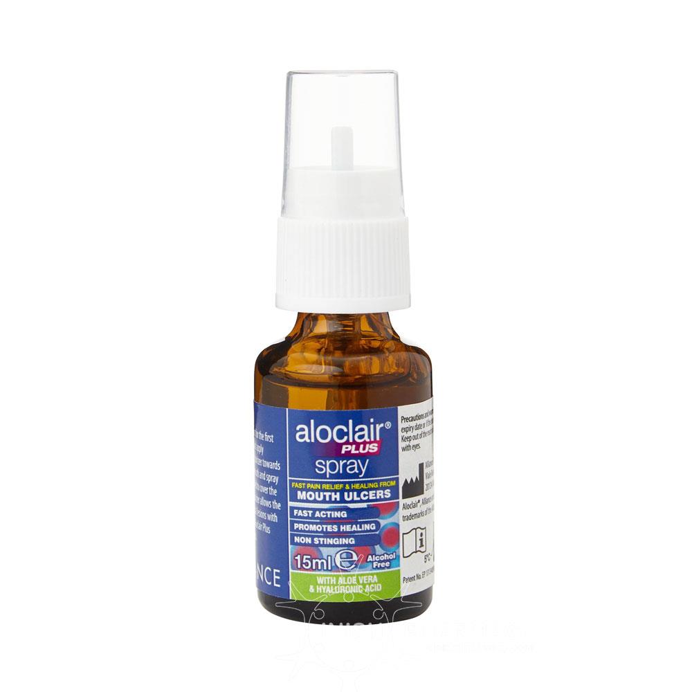 Aloclair Plus Mouth Ulcer Spray Fast Pain Relief and Healing 15ml