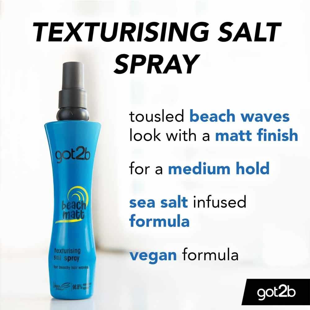 Schwarzkopf Got2b Beach Matt Texturizing Salt Spray 200ml