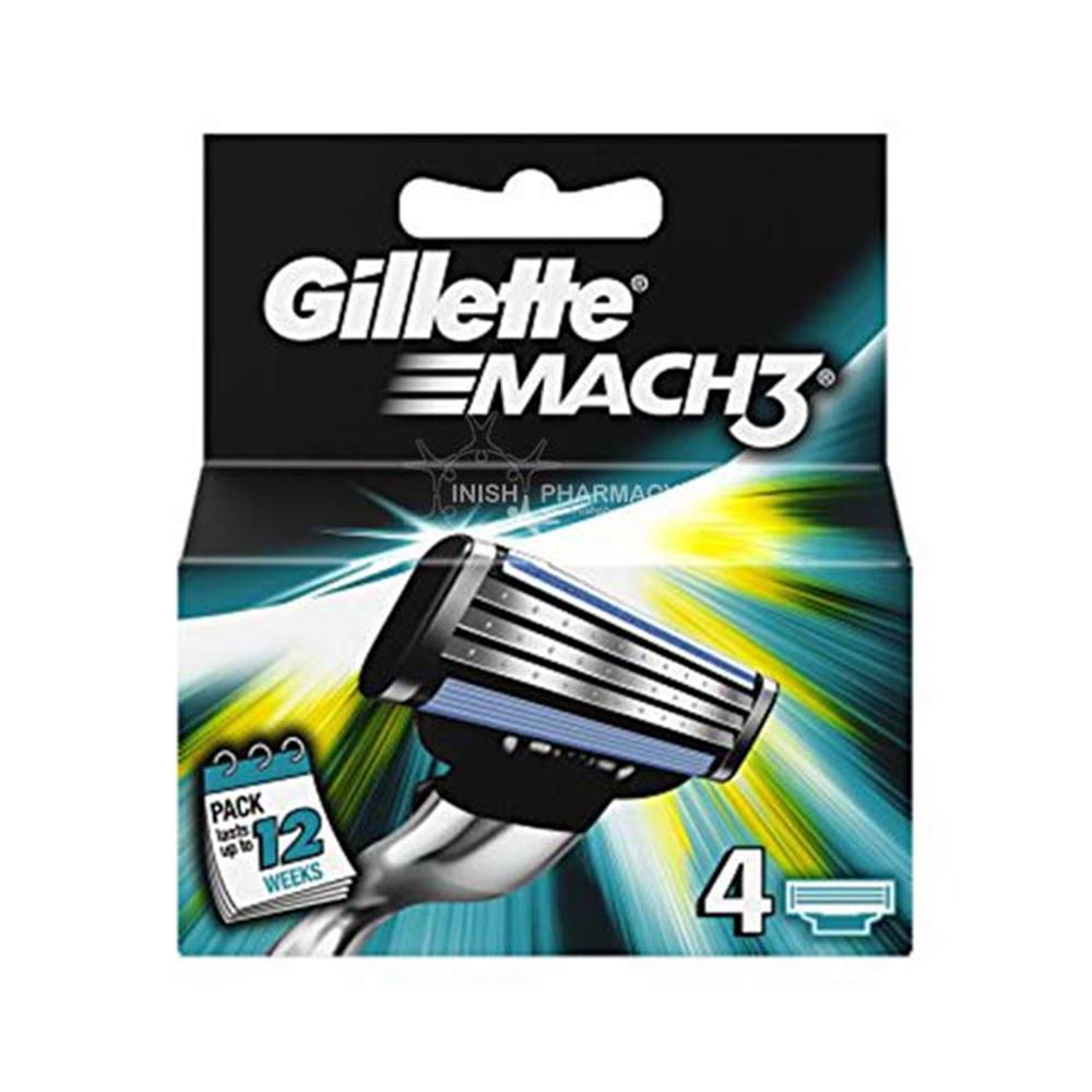 Gillette Mach 3 Blades 4 Pack