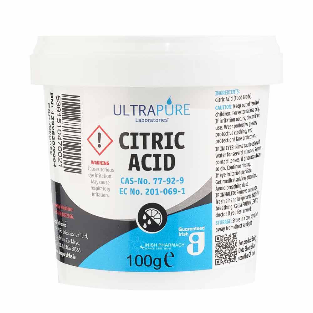 Ultrapure Citric Acid BP 100g – to support everyday health and wellbeing