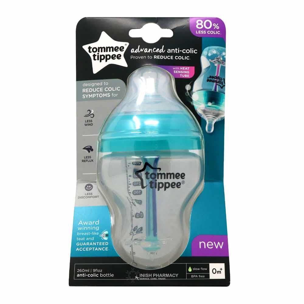 Tommee Tippee Advanced Anti-Colic Feeding Bottle 260ml 0m+ Slow Flow 260ml