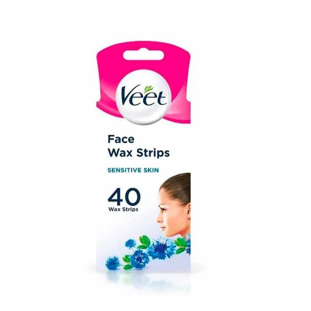 Veet Expert Face Wax Strips For Sensitive Skin 40 Pack