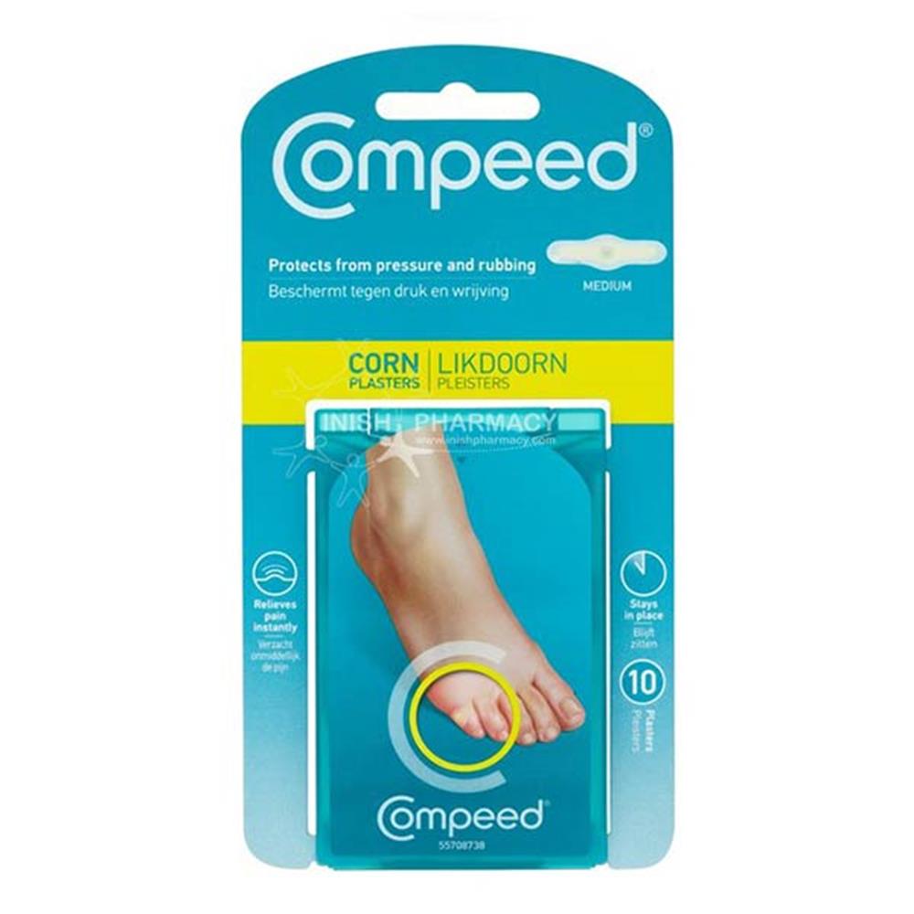 Compeed Corn Plasters Medium 10 Pack – softens and removes painful corns