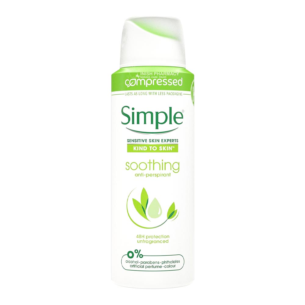 Simple Soothing Anti-Perspirant Compressed 125ml