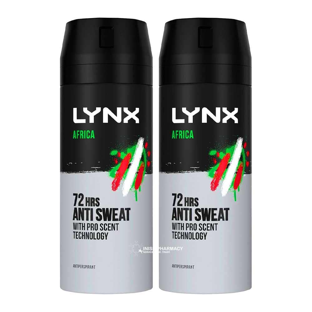 Lynx Africa Anti-Perspirant 72h 150ml Twin Pack