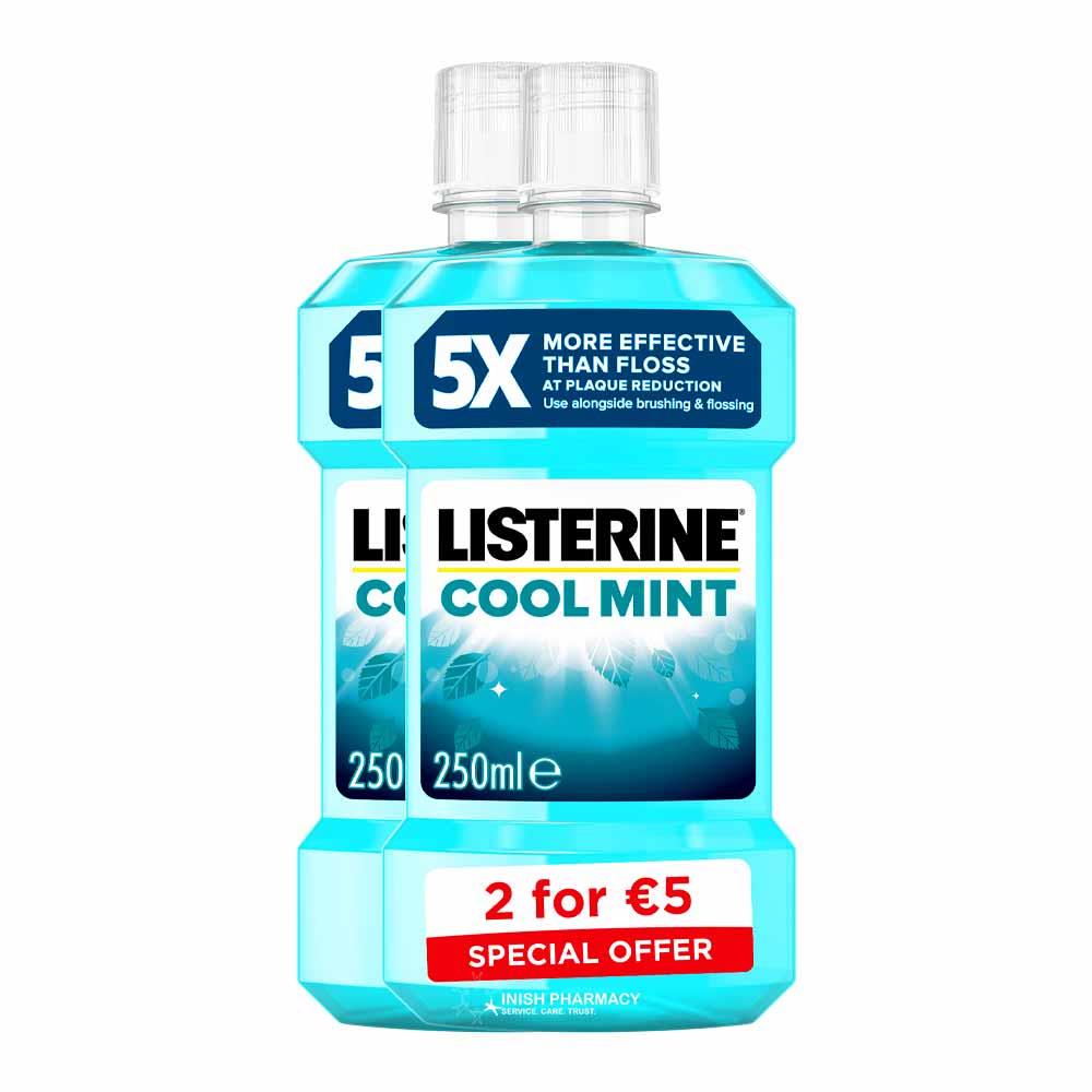 Listerine Cool Mint Mouthwash 250ml Twin Pack