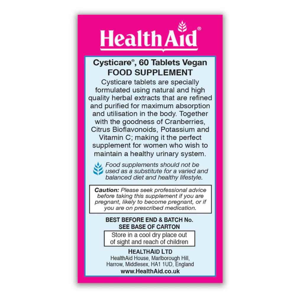 Health Aid Cysticare 60 Tabs