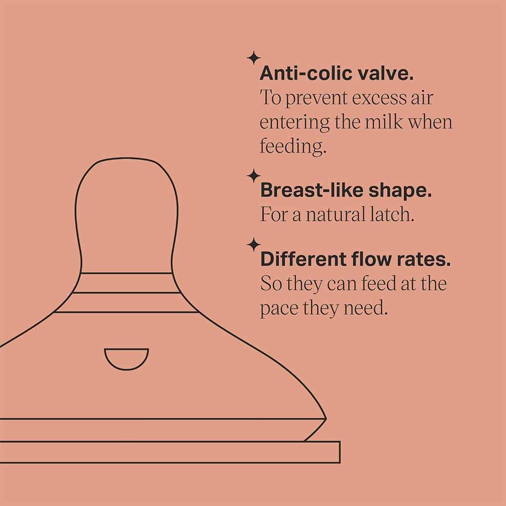 Tommee Tippee Natural Start Teats 6m+ Fast Flow 2 Pack