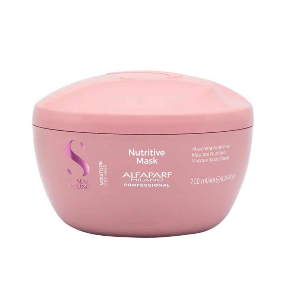 Alfaparf Semi Di Lino Moisture Nutritive Mask For Dry Hair 200ml – for deeply moisturised and manageable hair