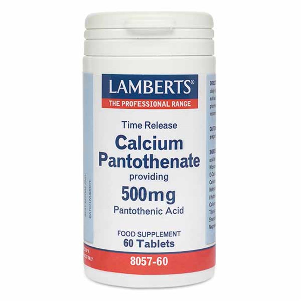 Lamberts Calcium Pantothenate 500mg 60 Tabs