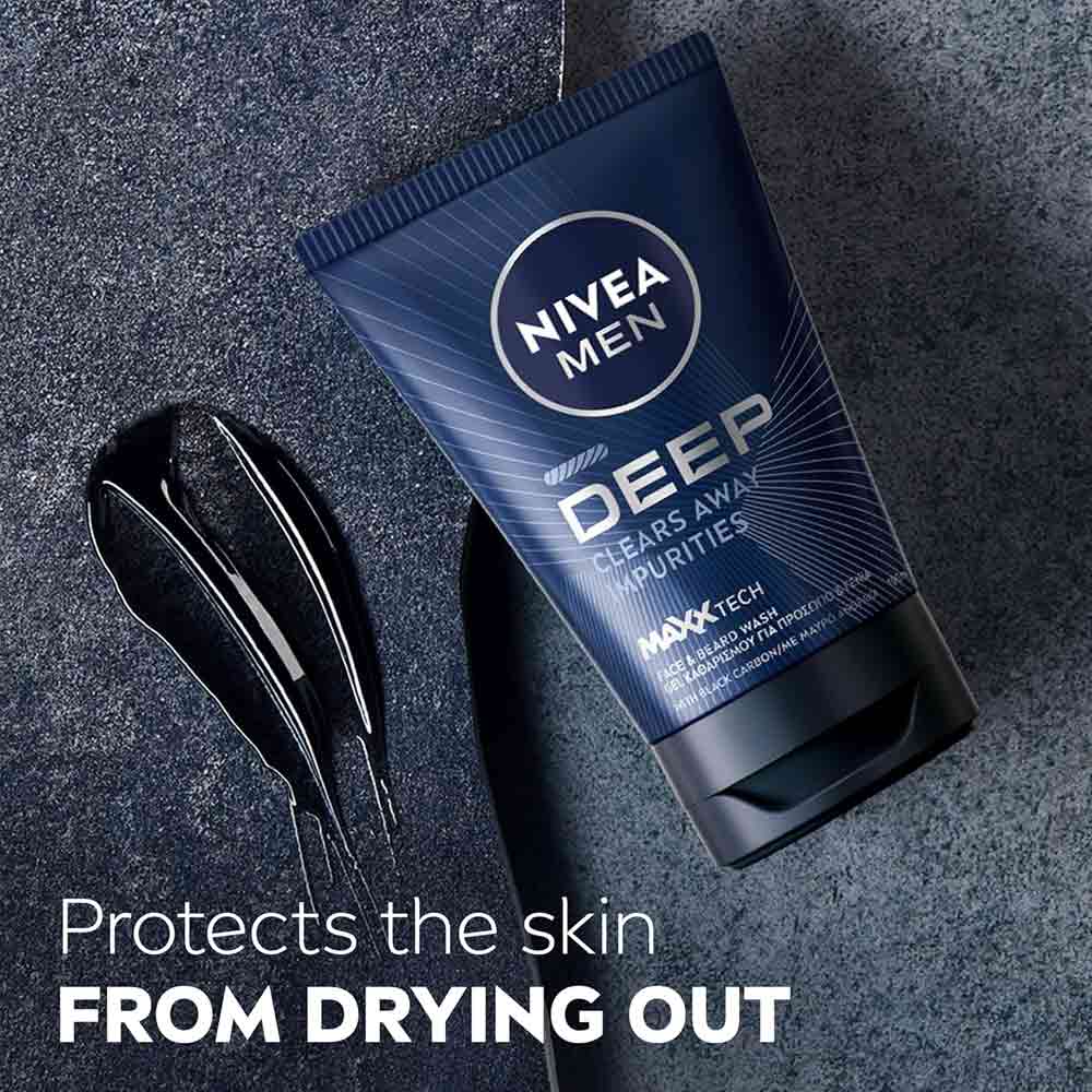 Nivea Men Deep Face and Beard Wash 100ml