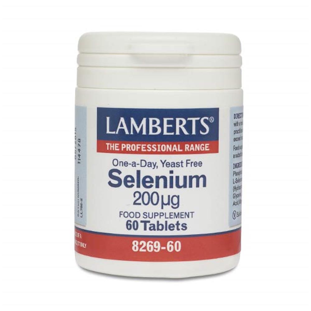 Lamberts Selenium 200mcg 60 Tabs – selenium for antioxidant protection and thyroid health