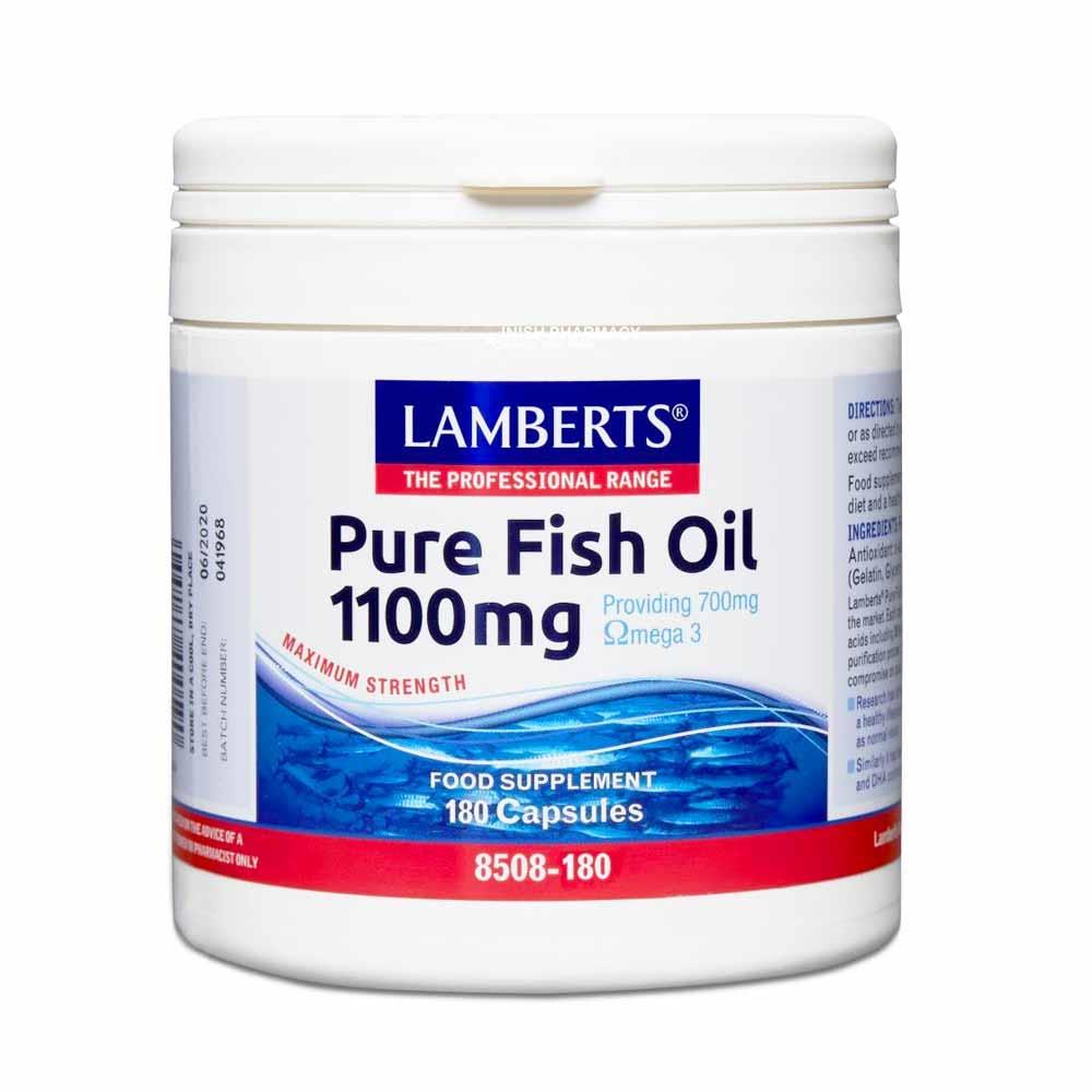 Lamberts Pure Fish Oil 1100mg 180 Capsules