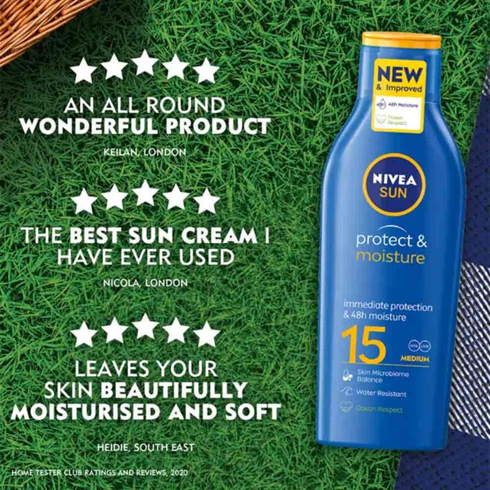 Nivea Sun Protect & Moisture Lotion SPF15 200ml