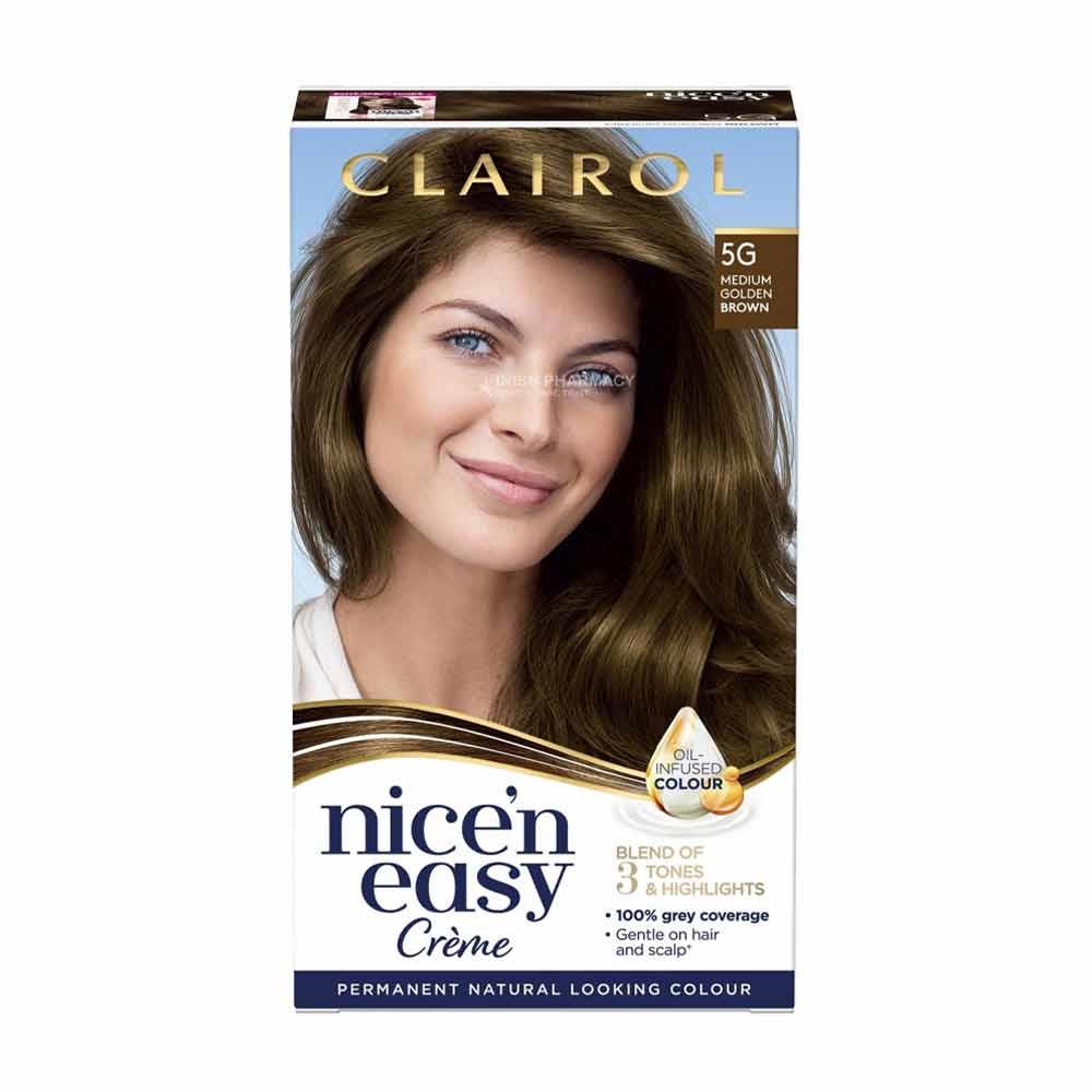Clairol Nice N Easy 117 Natural Medium Golden Brown 5G