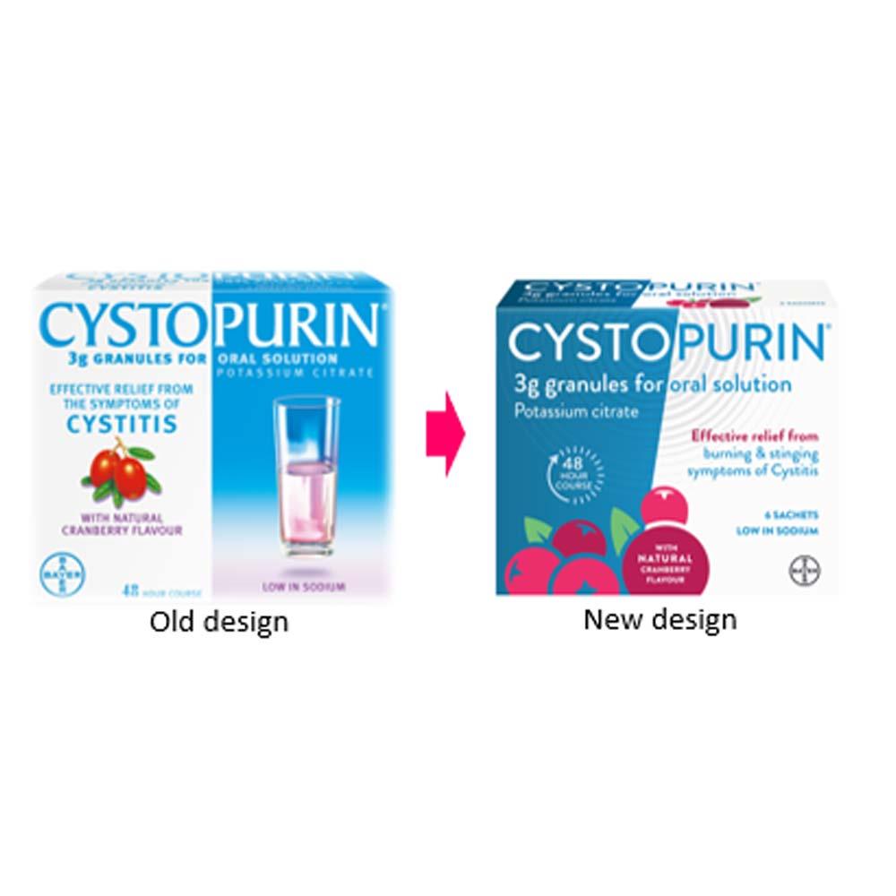Cystopurin Potassium Citrate Cranberry Sachets 6 Pack