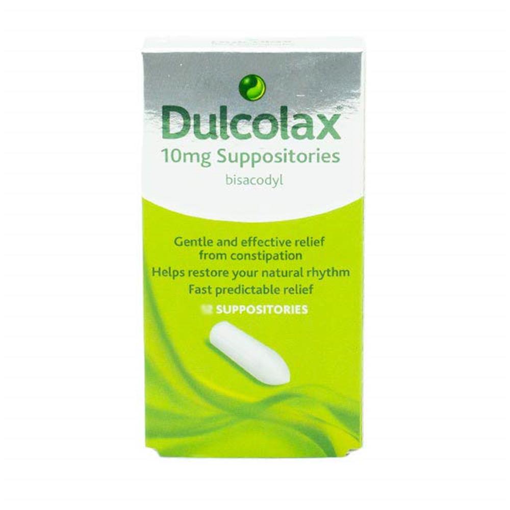 Dulcolax 10mg Bisacodyl Suppositories 12 Pack