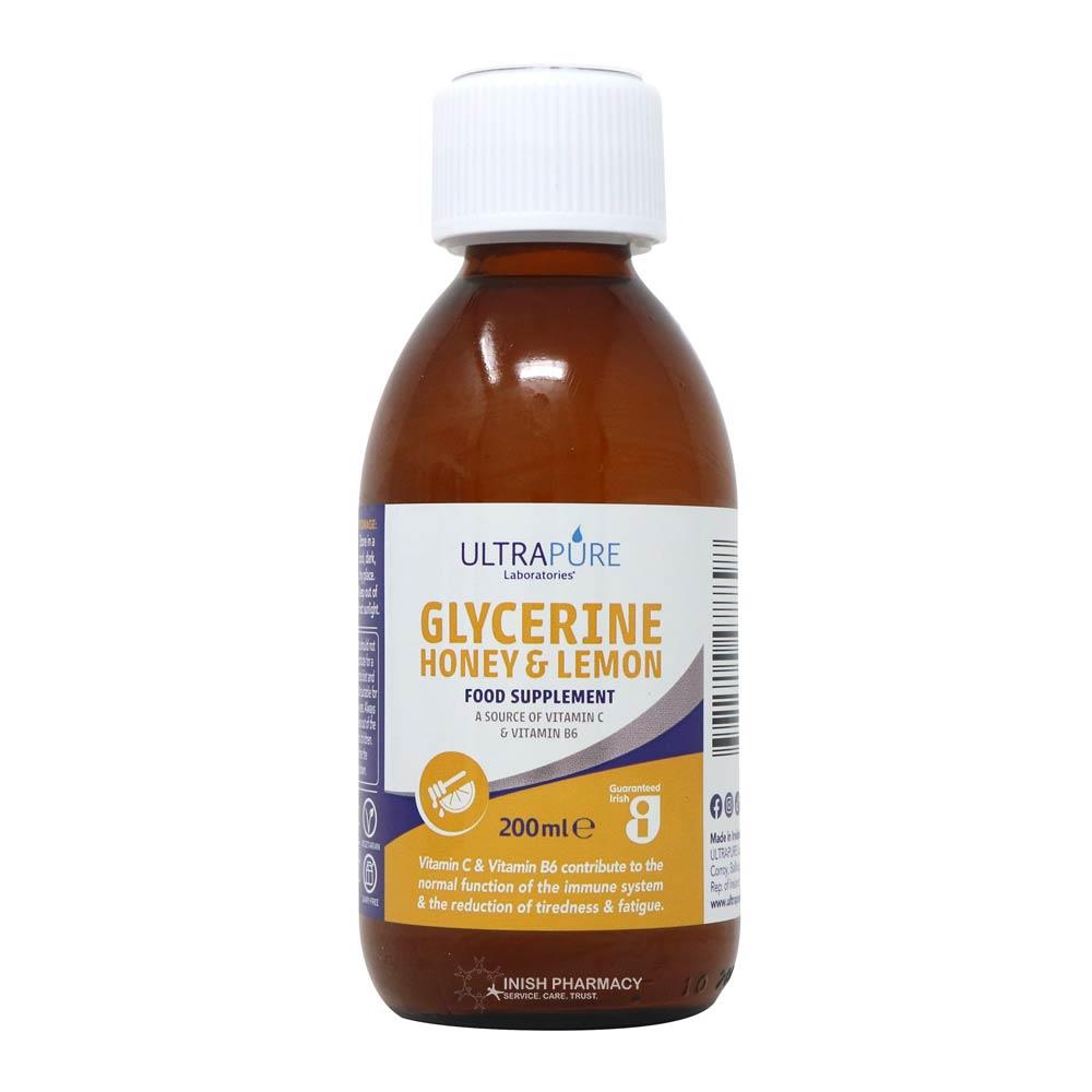 Ultrapure Glycerine Honey and Lemon Oral Solution 200ml – soothes and relieves persistent coughs