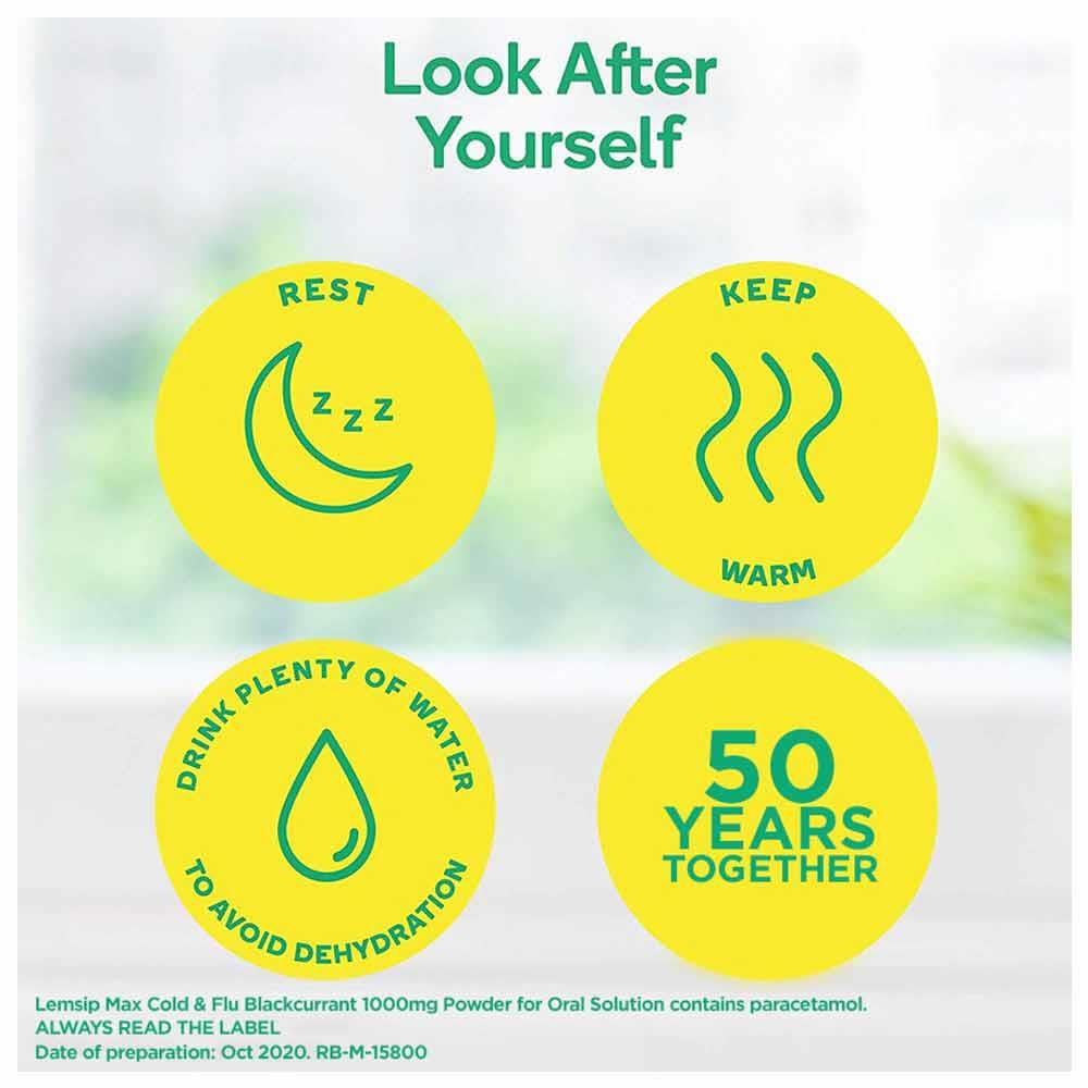 Lemsip Max Cold & Flu Blackcurrant 5 Pack