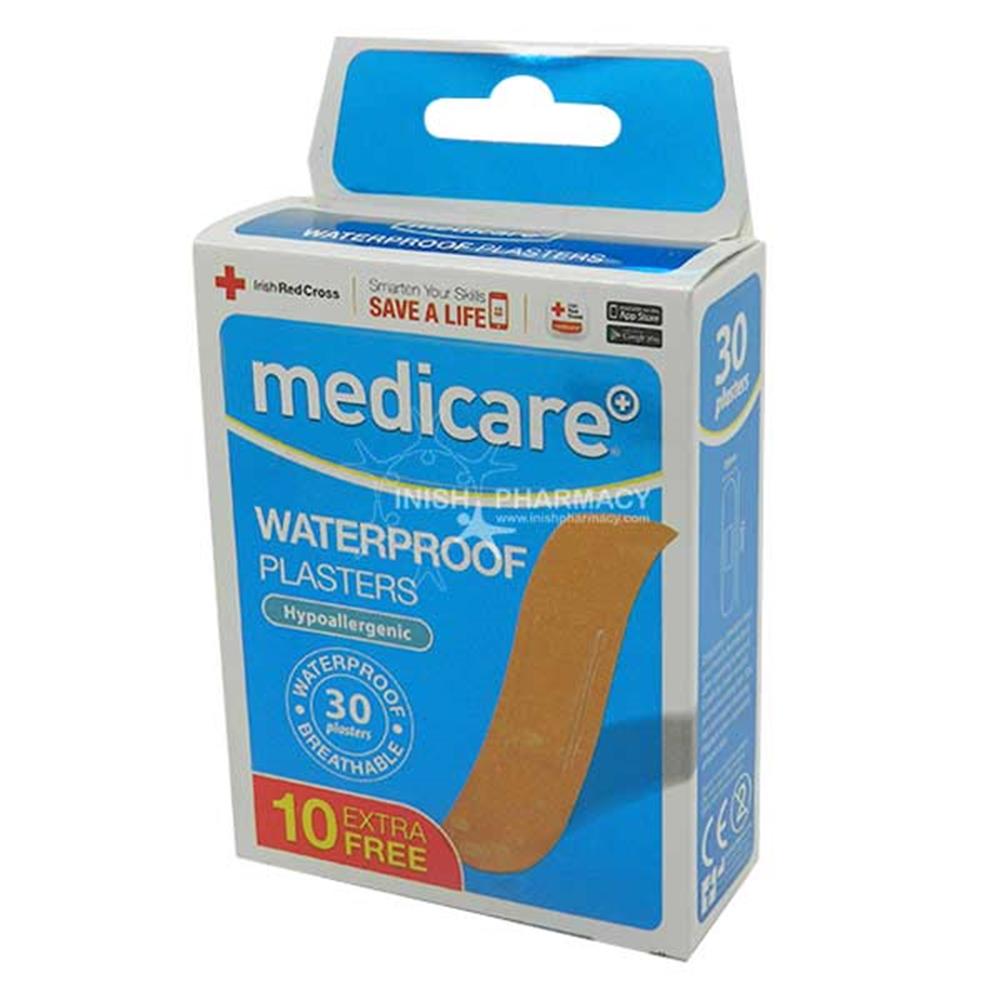 Medicare Waterproof Plasters 30 Pack MD041 – protects cuts and grazes