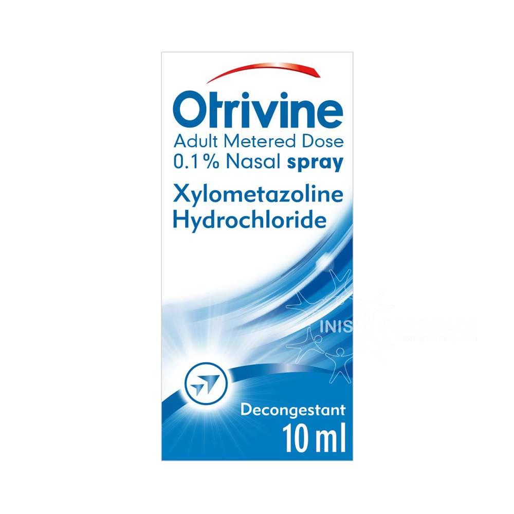 Otrivine Adult Decongestant Nasal Spray 0.1% Xylometazoline 10ml