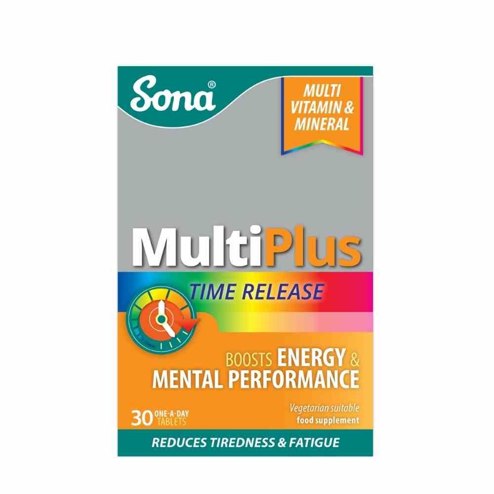 Sona Multiplus One A Day Time Release Tablets 30 Pack – a daily multivitamin for complete nutritional support