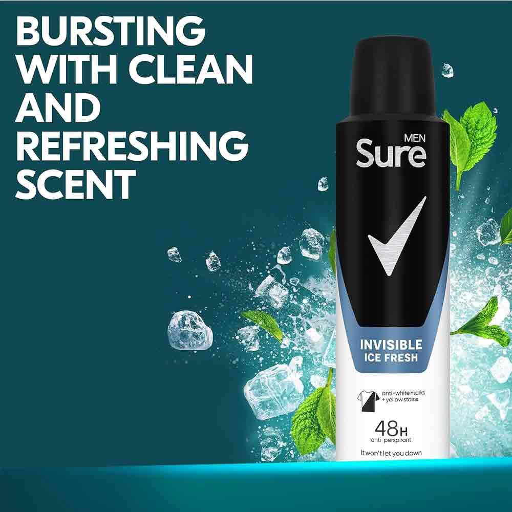 Sure For Men Motionsense 48H Anti-Perspirant Invisible Ice Fresh 150ml