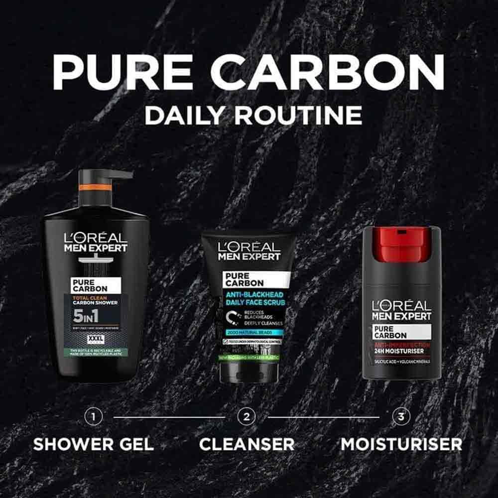 L'Oreal Men Expert Pure Carbon Total Clean 5 in 1 Shower Gel 1000ml