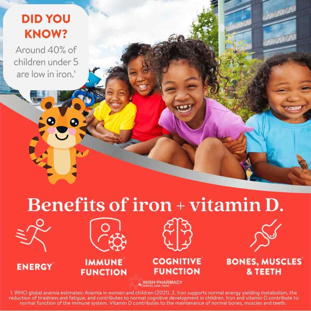 Active Iron Kids Iron & Vitamin D 30 Blackcurrant Chews