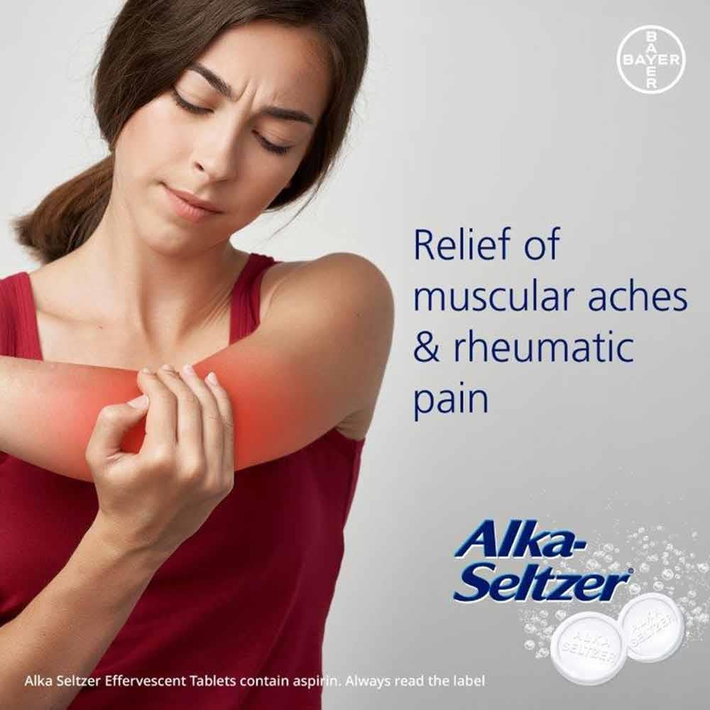 Alka-Seltzer Effervescent Tablets Lemon Flavour 10 Pack